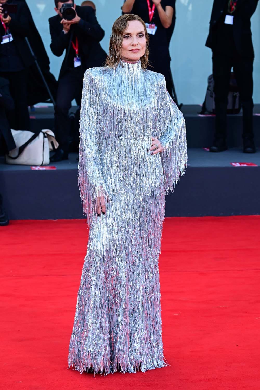 Isabelle Huppert Is Drizzled In Tinsel