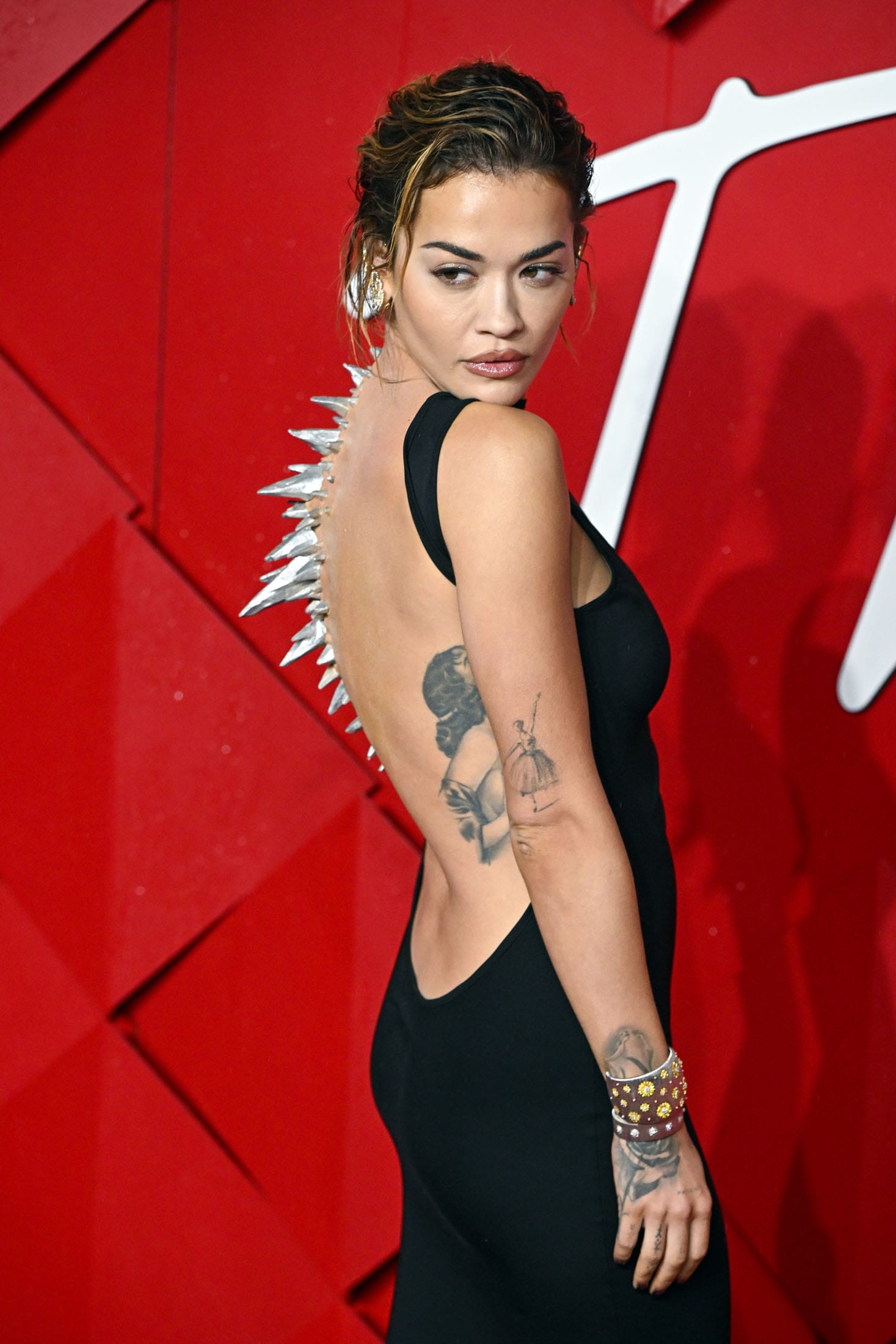 Rita Ora Wore Dinosaur Spikes to the British Fashion Awards