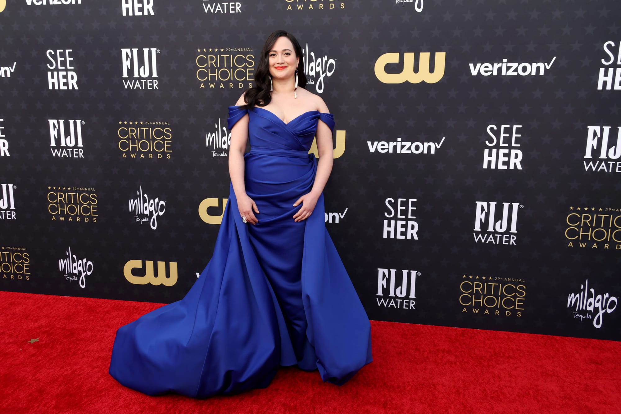 Blue Was the Color of the Night at the 2024 Critics Choice Awards