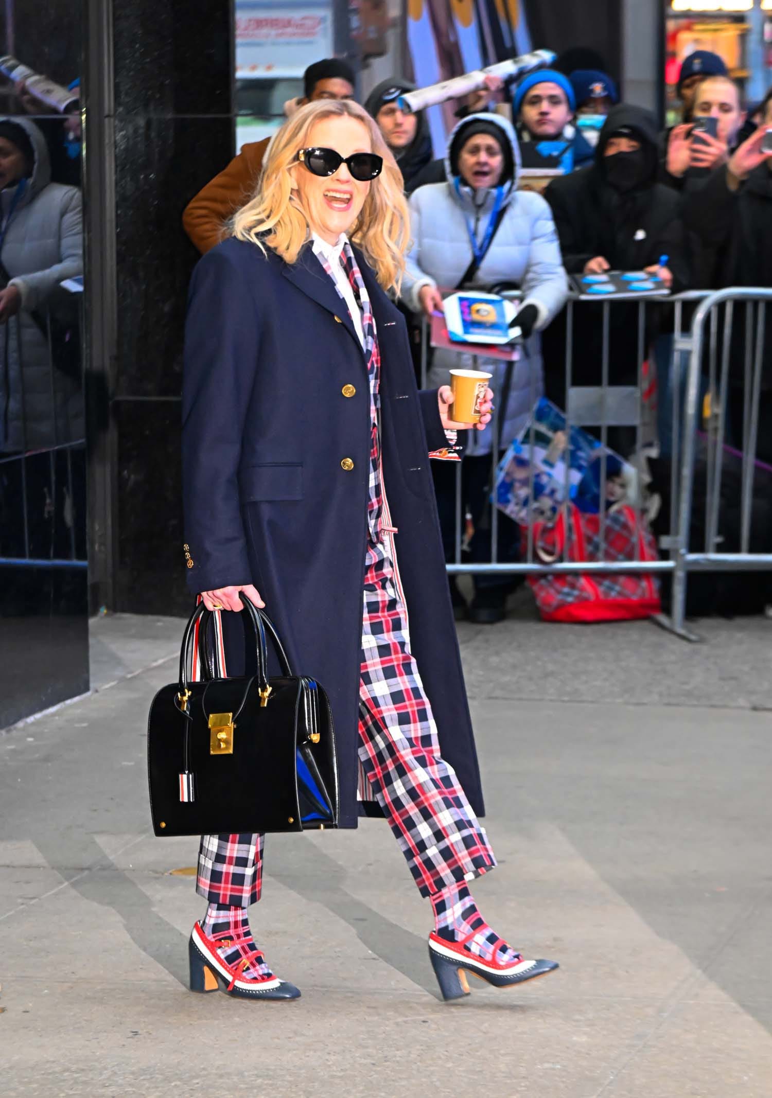 A Colorful Array of Celeb Outfits Hit the NYC Streets Yesterday