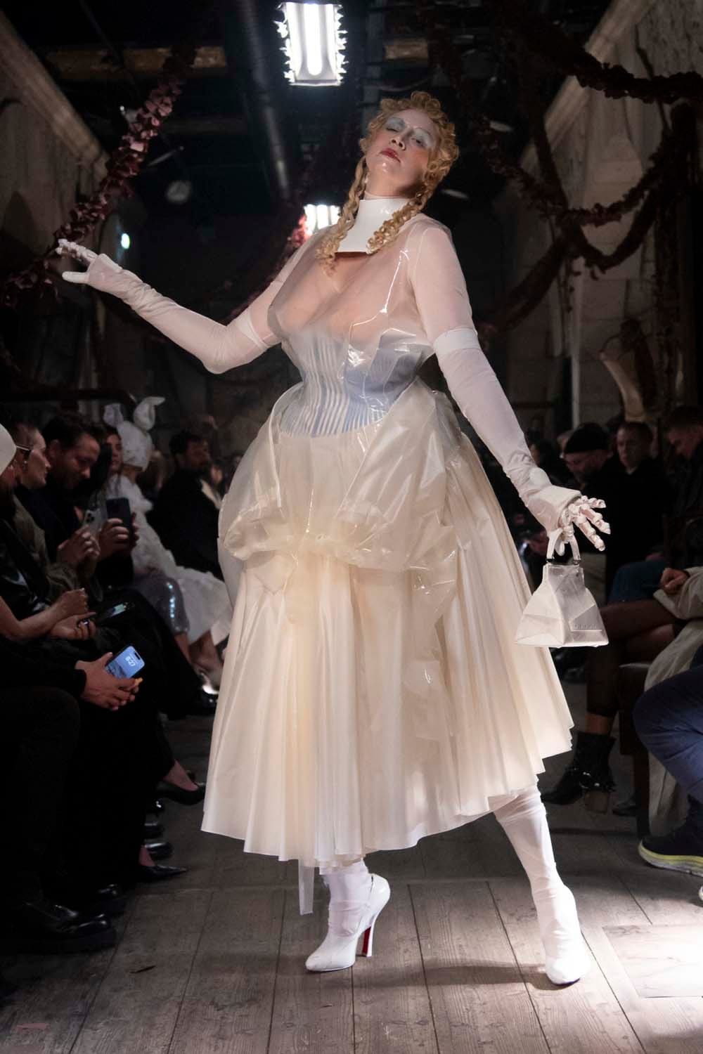 Gwendoline Christie Closed Maison Margiela