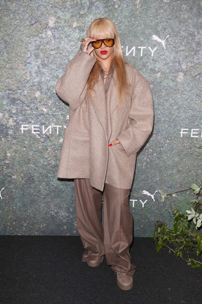 Rihanna Is Wearing a Huge Suit