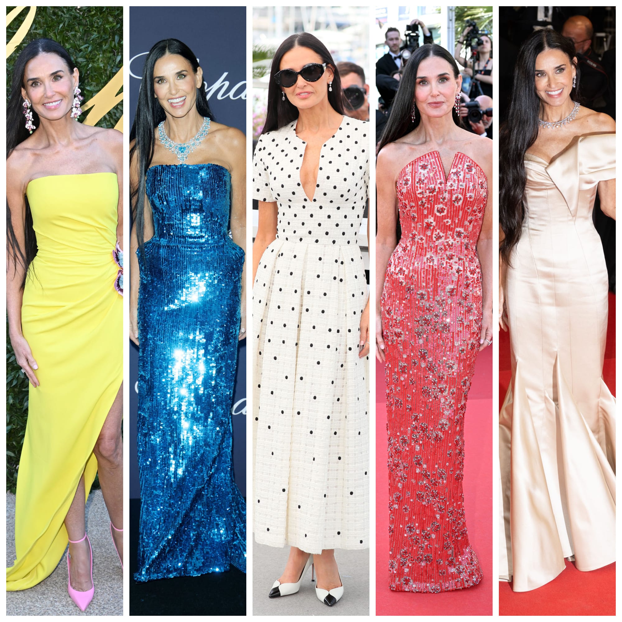 The Demi Moore Cannes Wardrobe Retrospective