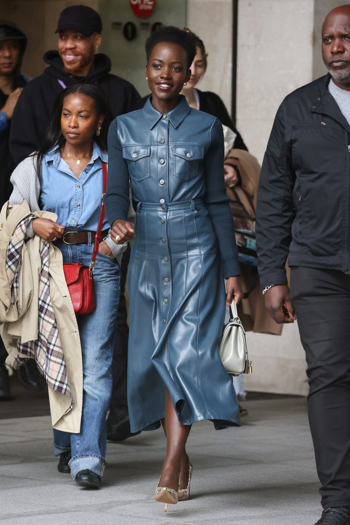 Lupita Continues to Look Glam, This Time Walking Around London