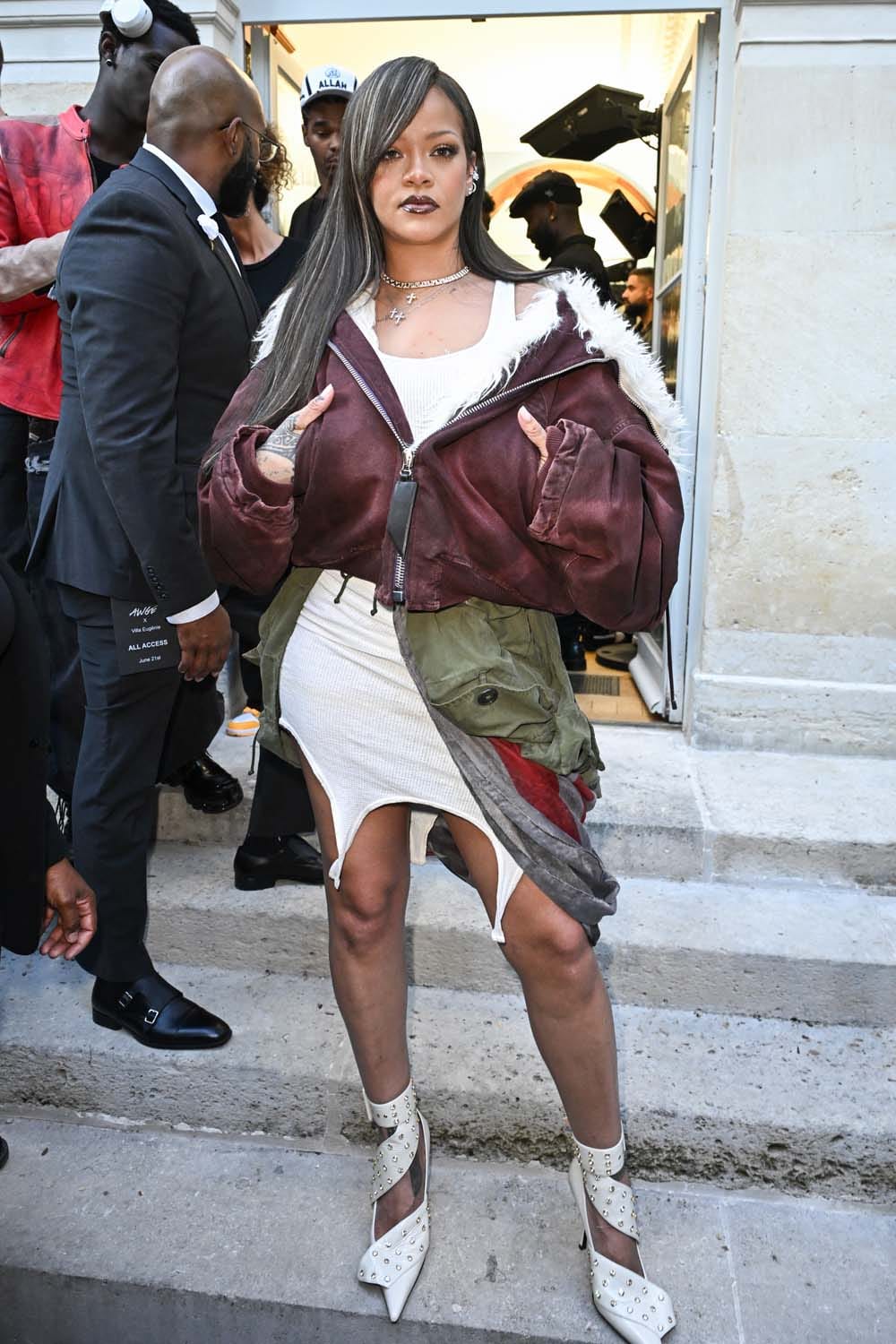 Rihanna Led the Crowd at the Menswear Front Rows