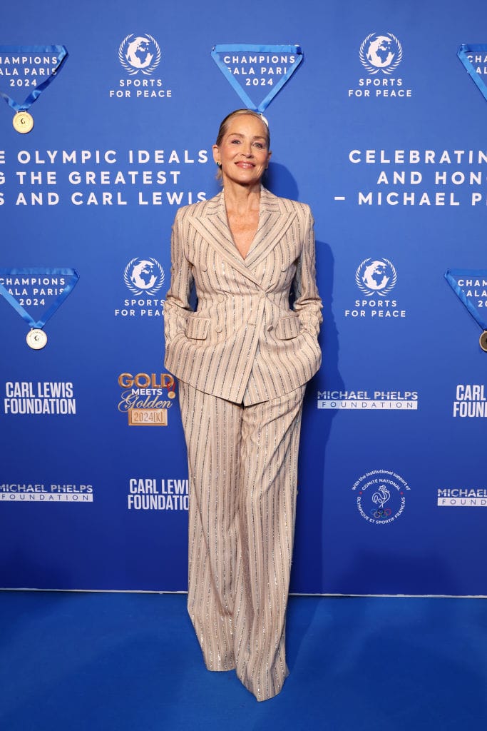 Sharon Stone Is Looking Kicky in Paris
