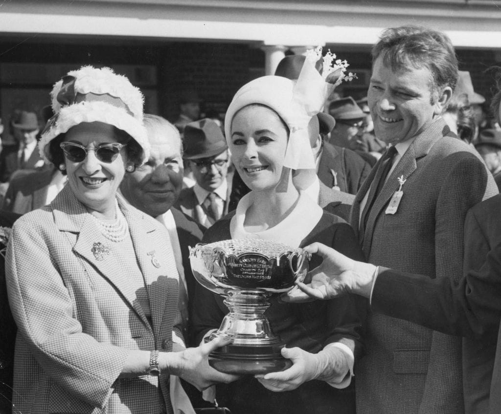 Look At This Wacky Hat Elizabeth Taylor Wore to the Horse Races in 1963