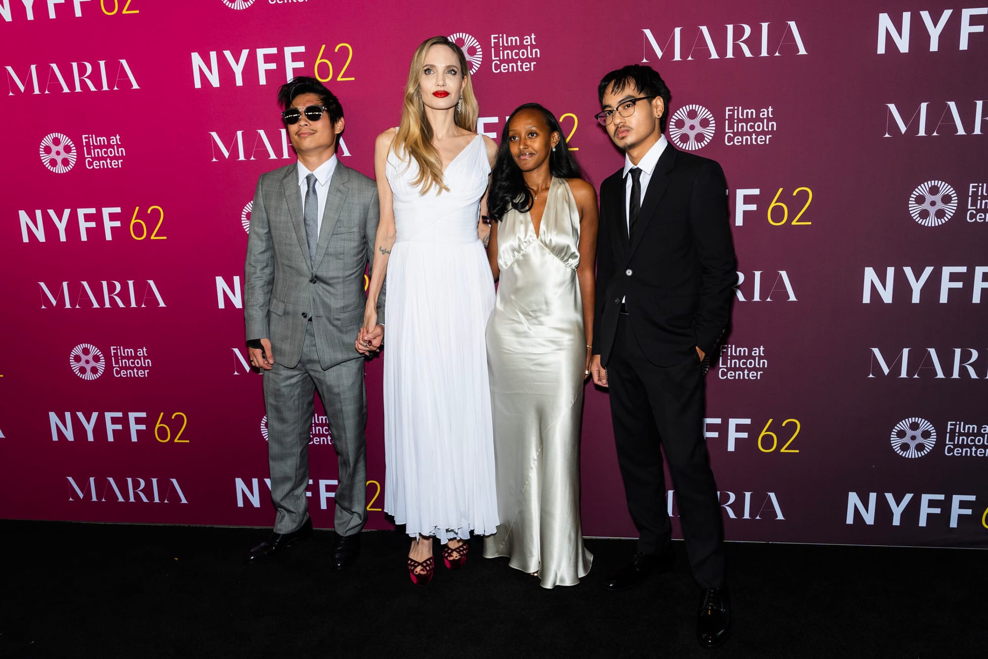 Angelina Jolie Promotes "Maria" With (Some of) Her Kids