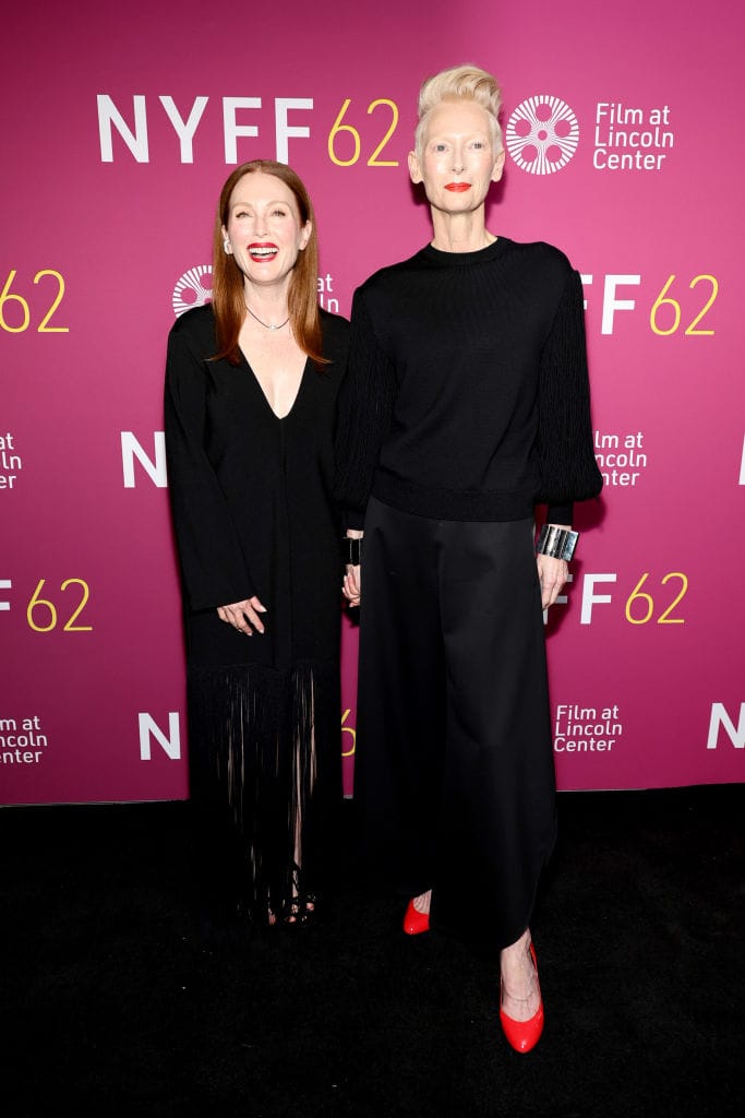 Swinton and Moore Continue Their (Elegant) Press Tour