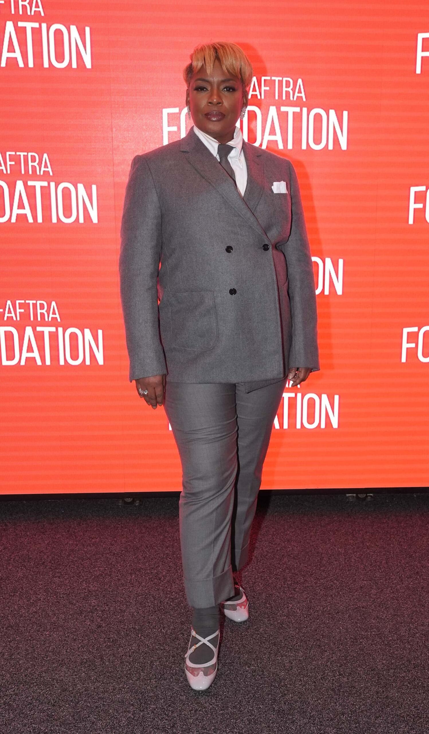 Aunjanue Ellis-Taylor Suits Up