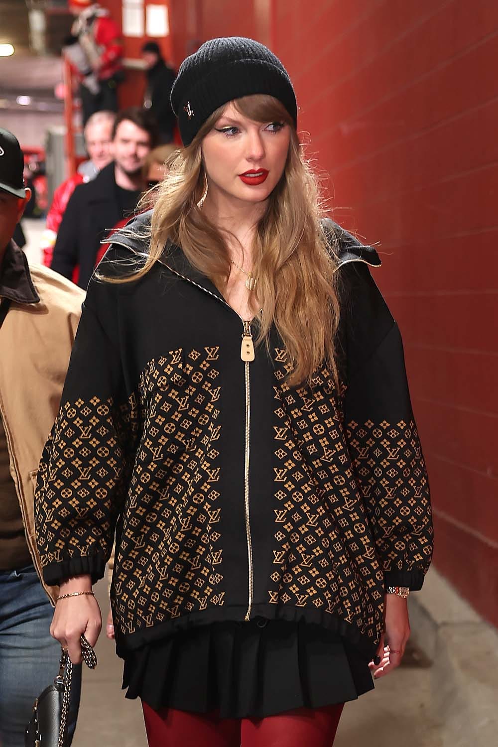 Taylor Is a Louis Vuitton Billboard This Time