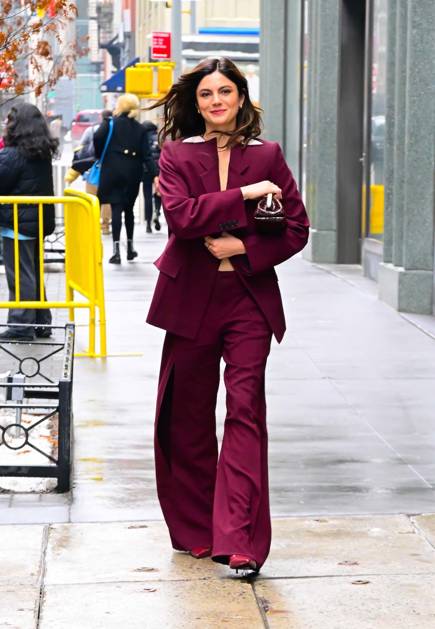 Monica Barbaro Delivers a Walking Surprise