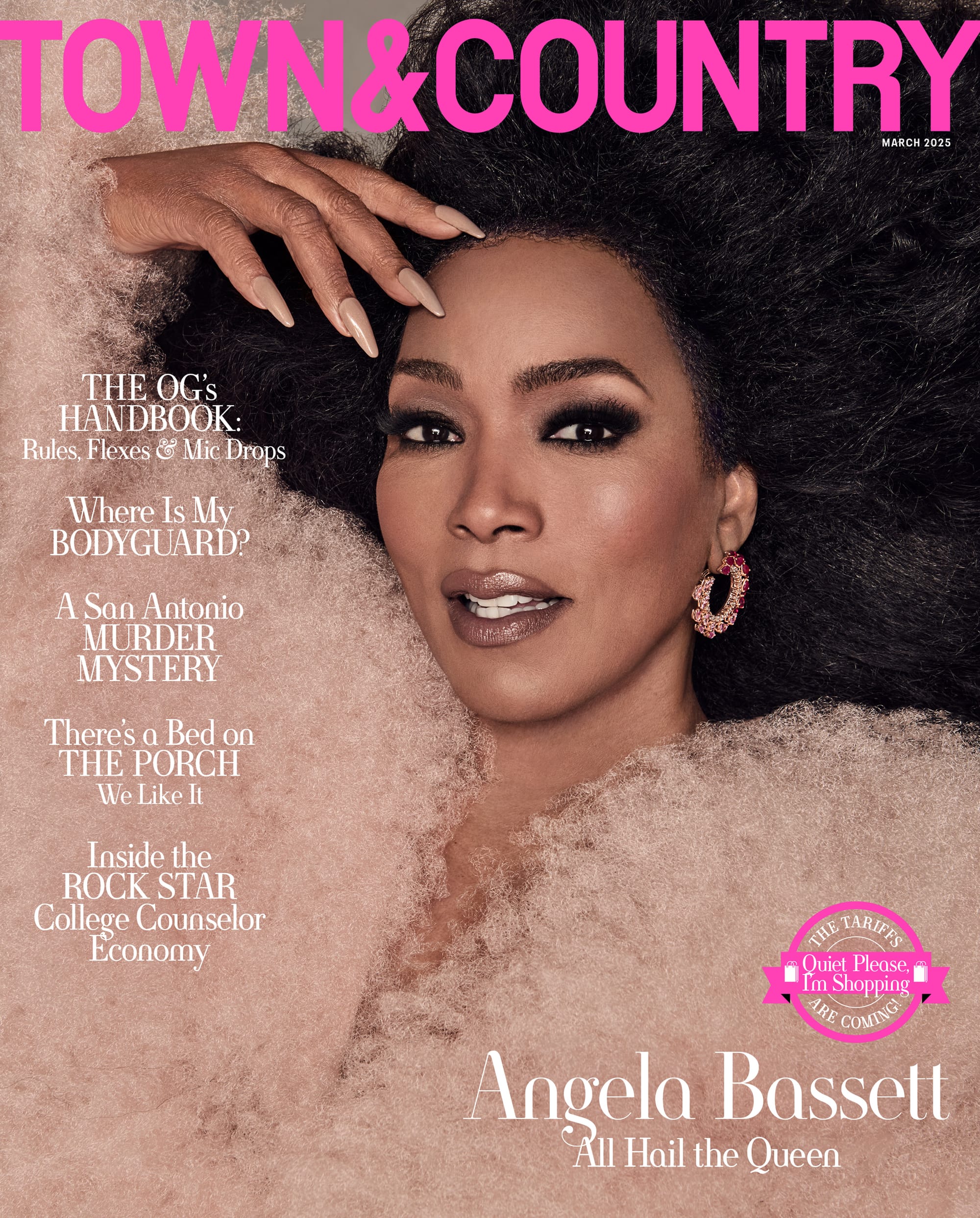 Angela Bassett Looks Gorgeous and Glam on the Cover of Town and Country