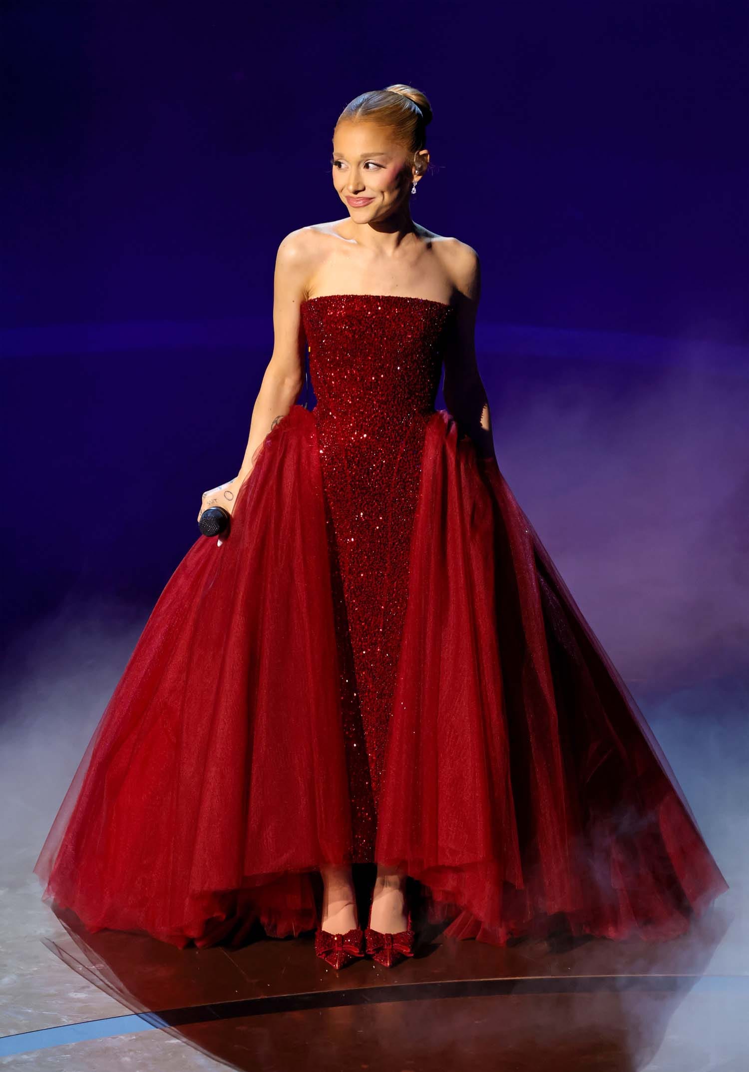 The Oscars Telecast Opened With A Human Ruby Slipper