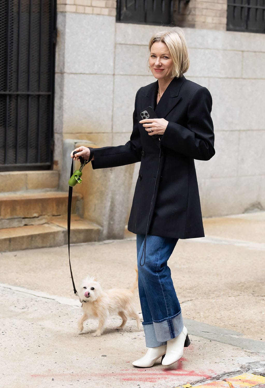 Do You Want to See Naomi Watts Wearing Cute Boots With a Little Dog?