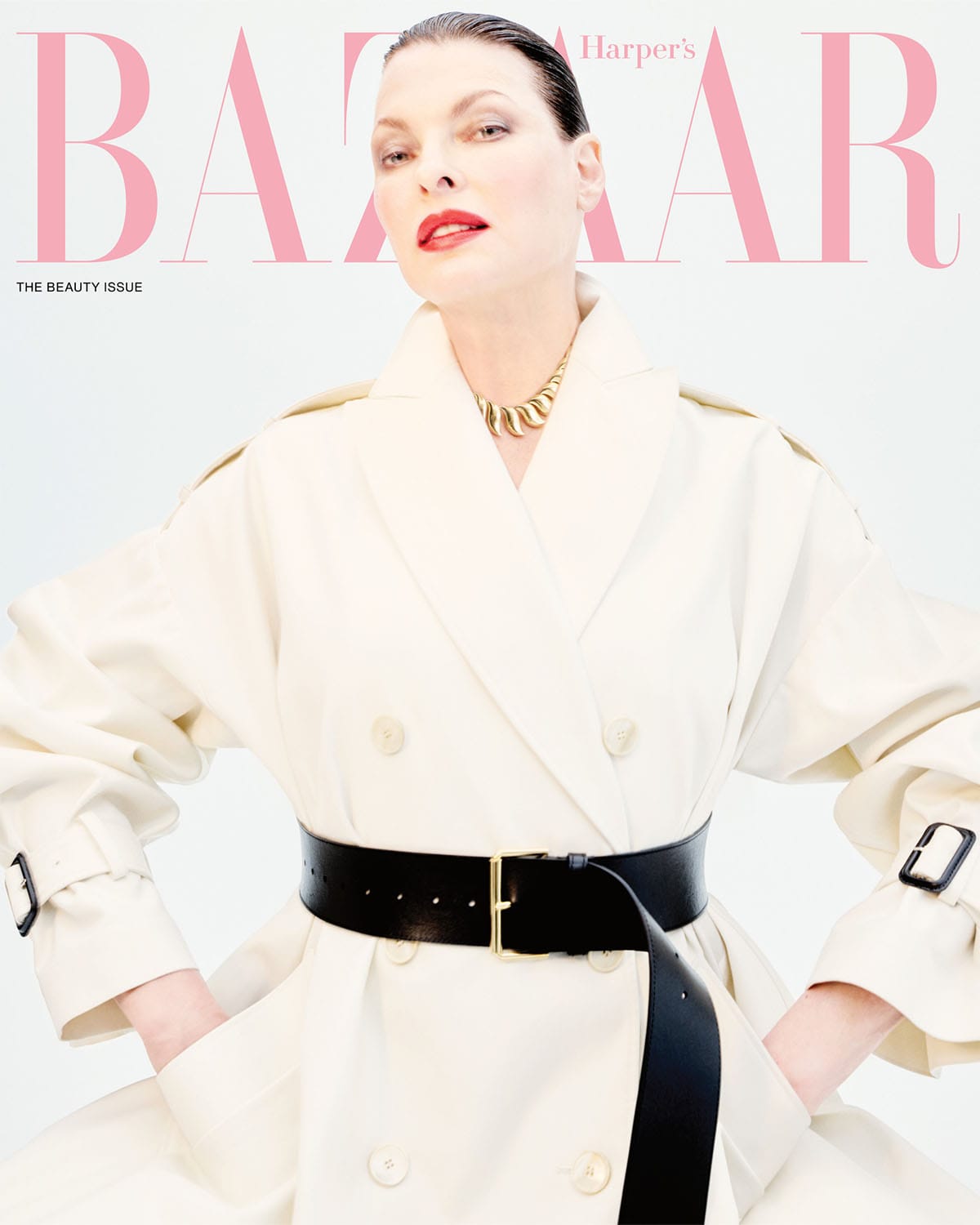 Linda Evangelista Graces Harper's Bazaar With Her Presence