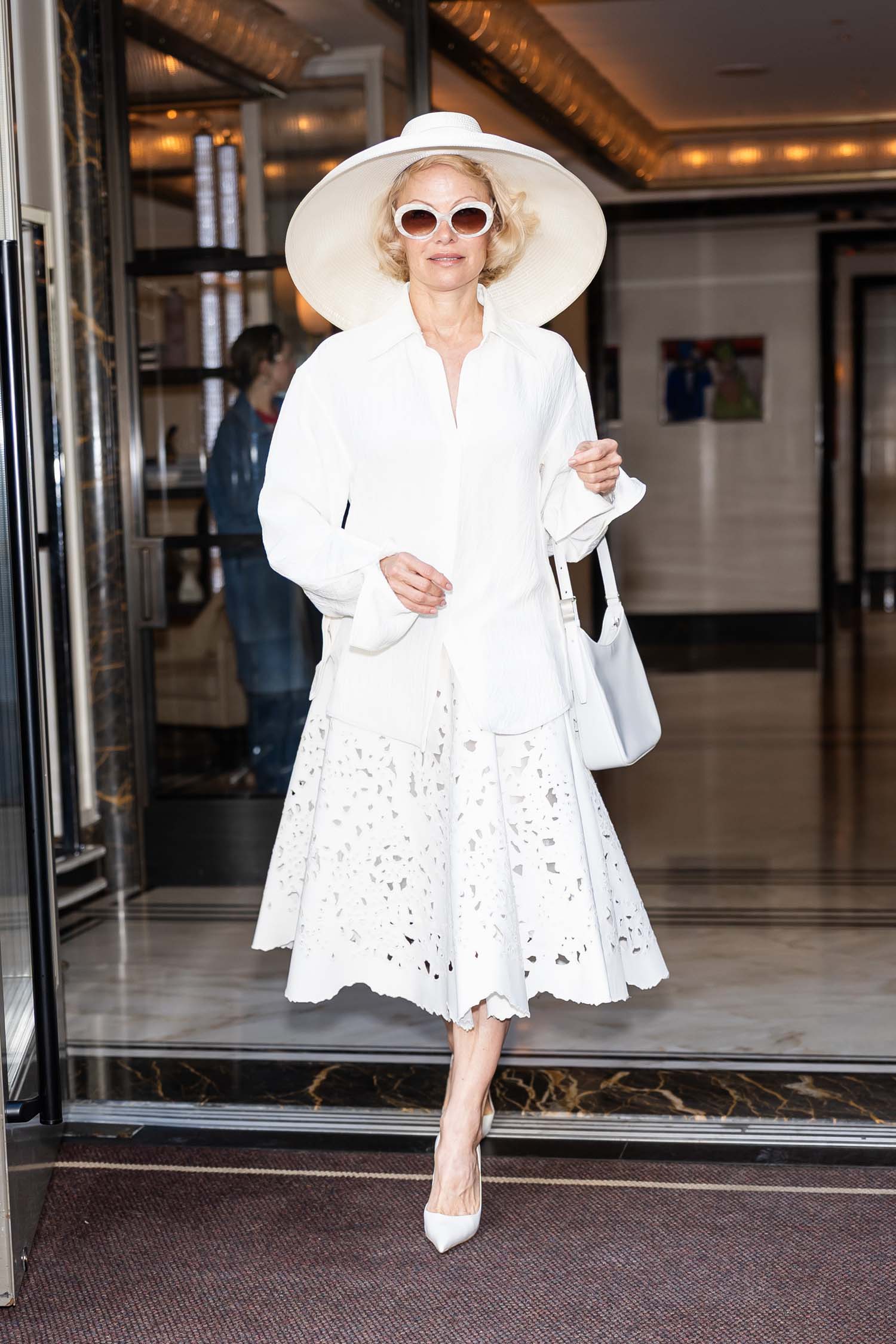 Pam Anderson Has Gone Slightly Retro in NYC