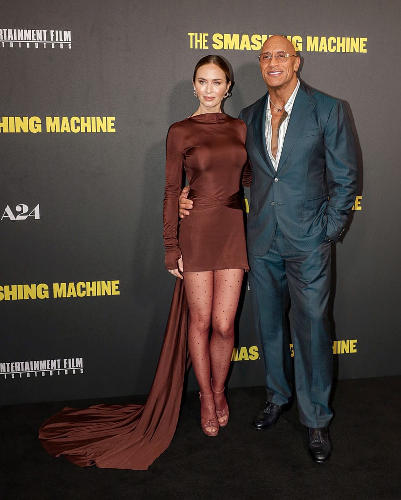 Emily Blunt and the Rock Bring "The Smashing Machine" to London