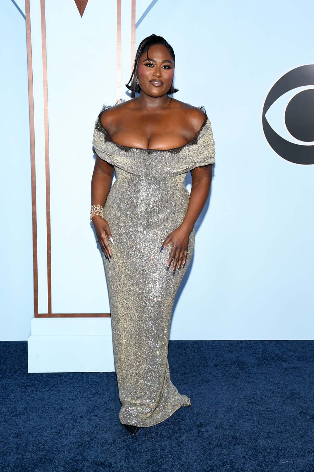 Danielle, Meg, Anika, June: Sparkly Metallics at the Tonys