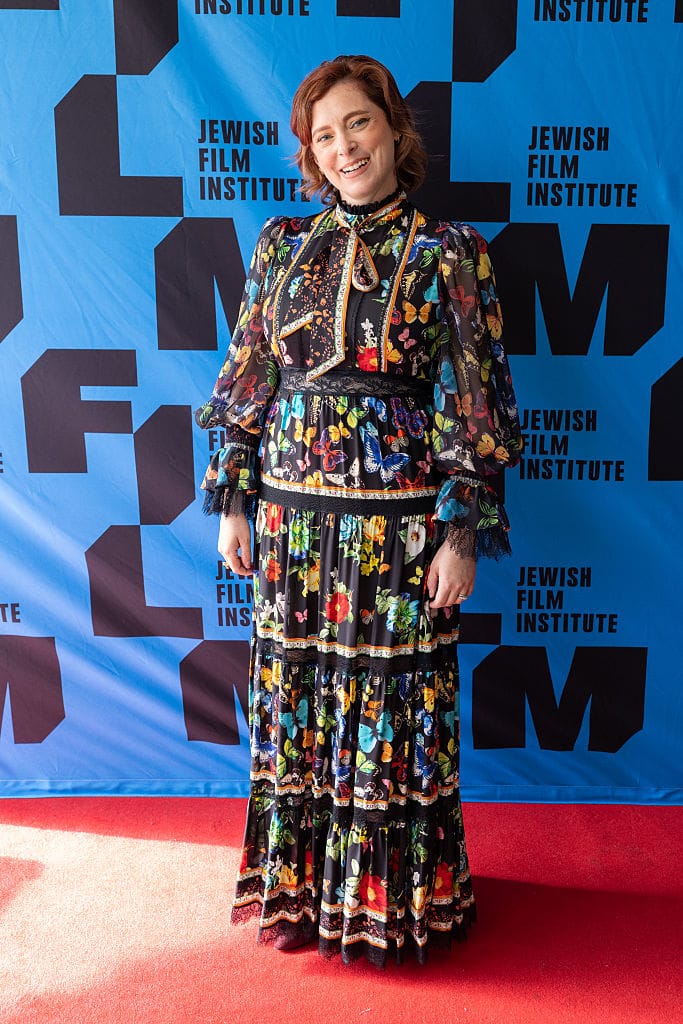 Rachel Bloom Is Very Floral in This Maxi-Dress