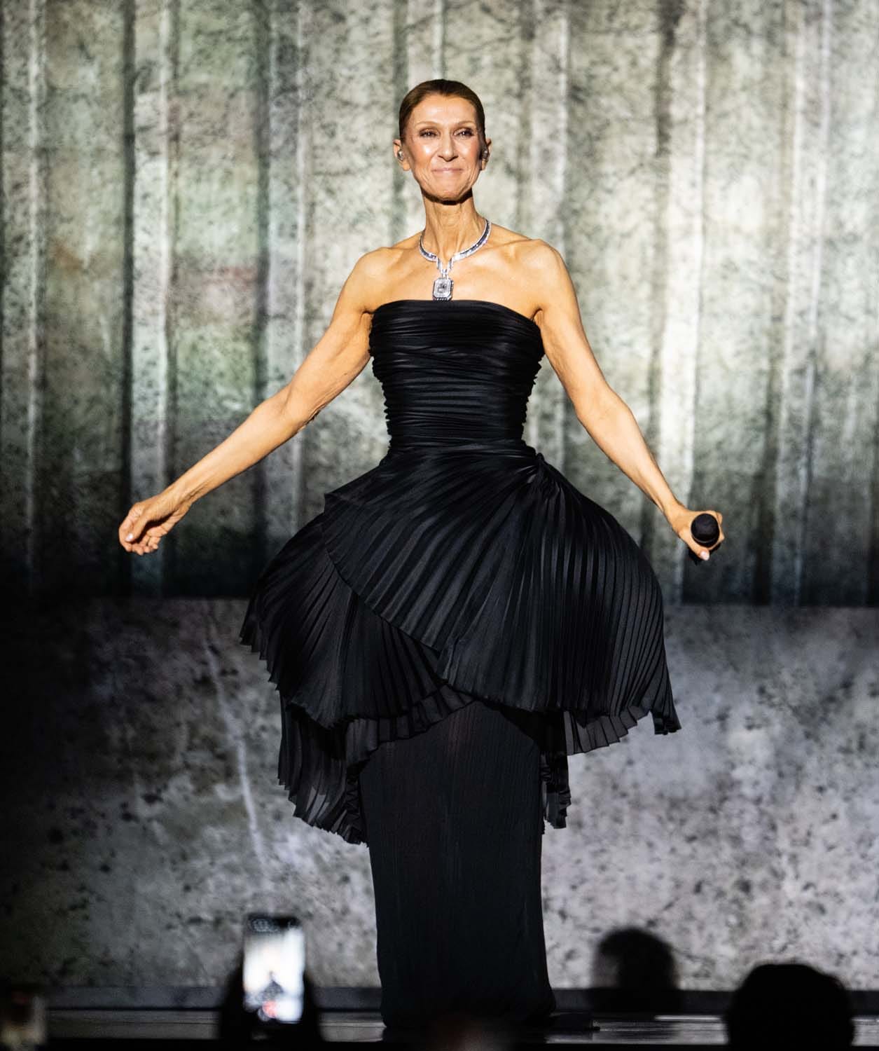 Celine Dion Is Mostly Keeping It to Basic Black
