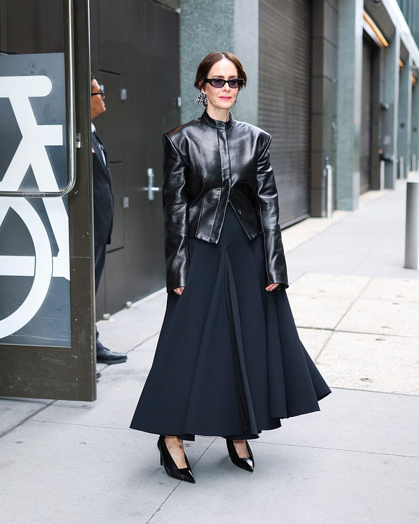 Sarah Paulson Continues Looking Dramatic in New York