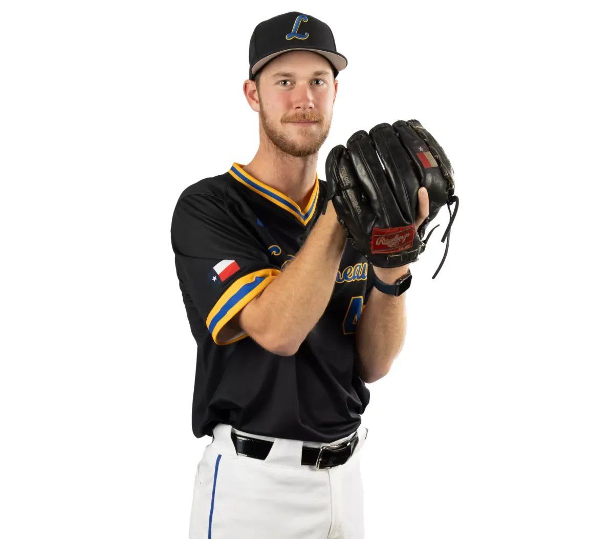 Photo of LeTourneau University pitcher Clayton Holt.