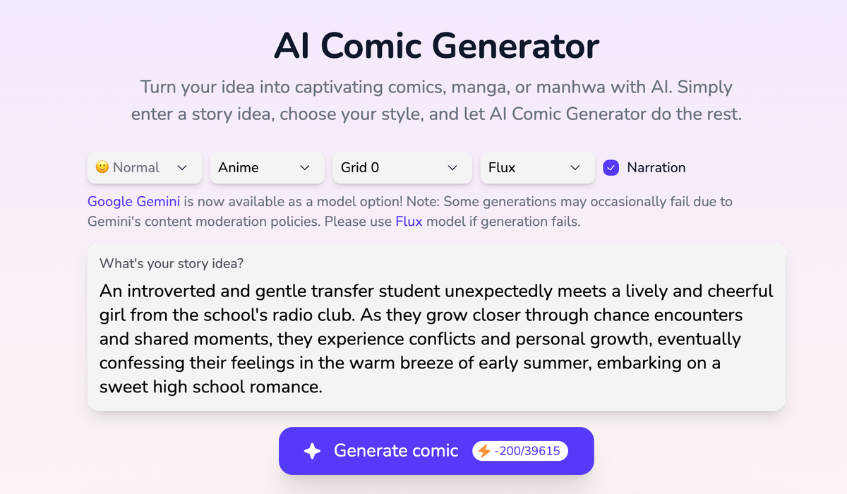How to Create Comics With AI Comic Generator
