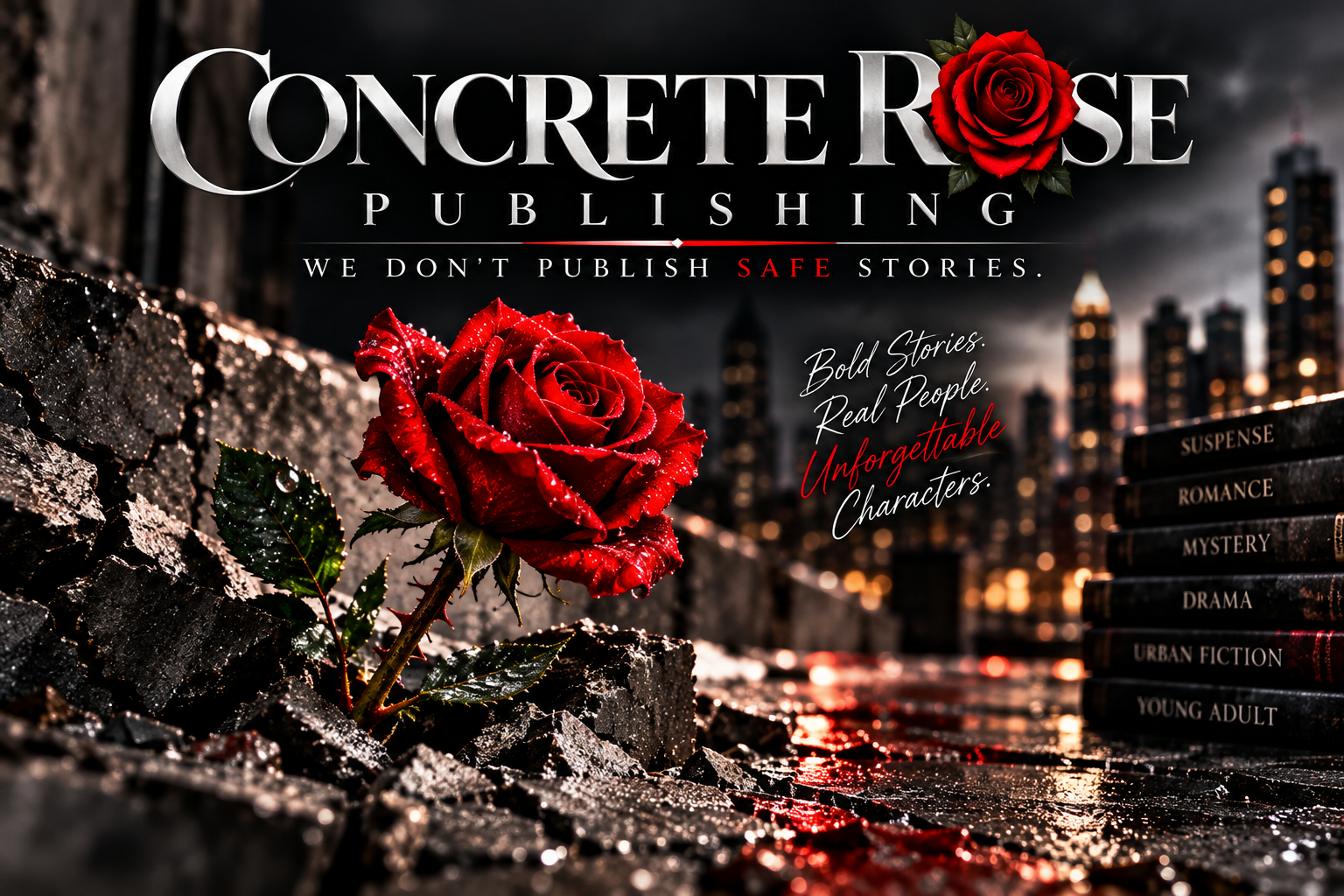 Welcome to Concrete Rose Publishing: We Don't Publish Safe Stories