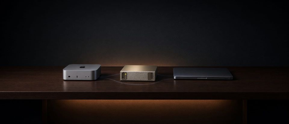 One DGX Spark, a Mac Mini, and a Local Jev in Front of the GPU
