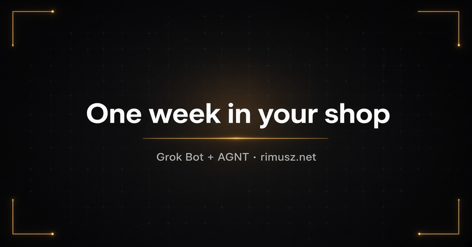 One week in your shop