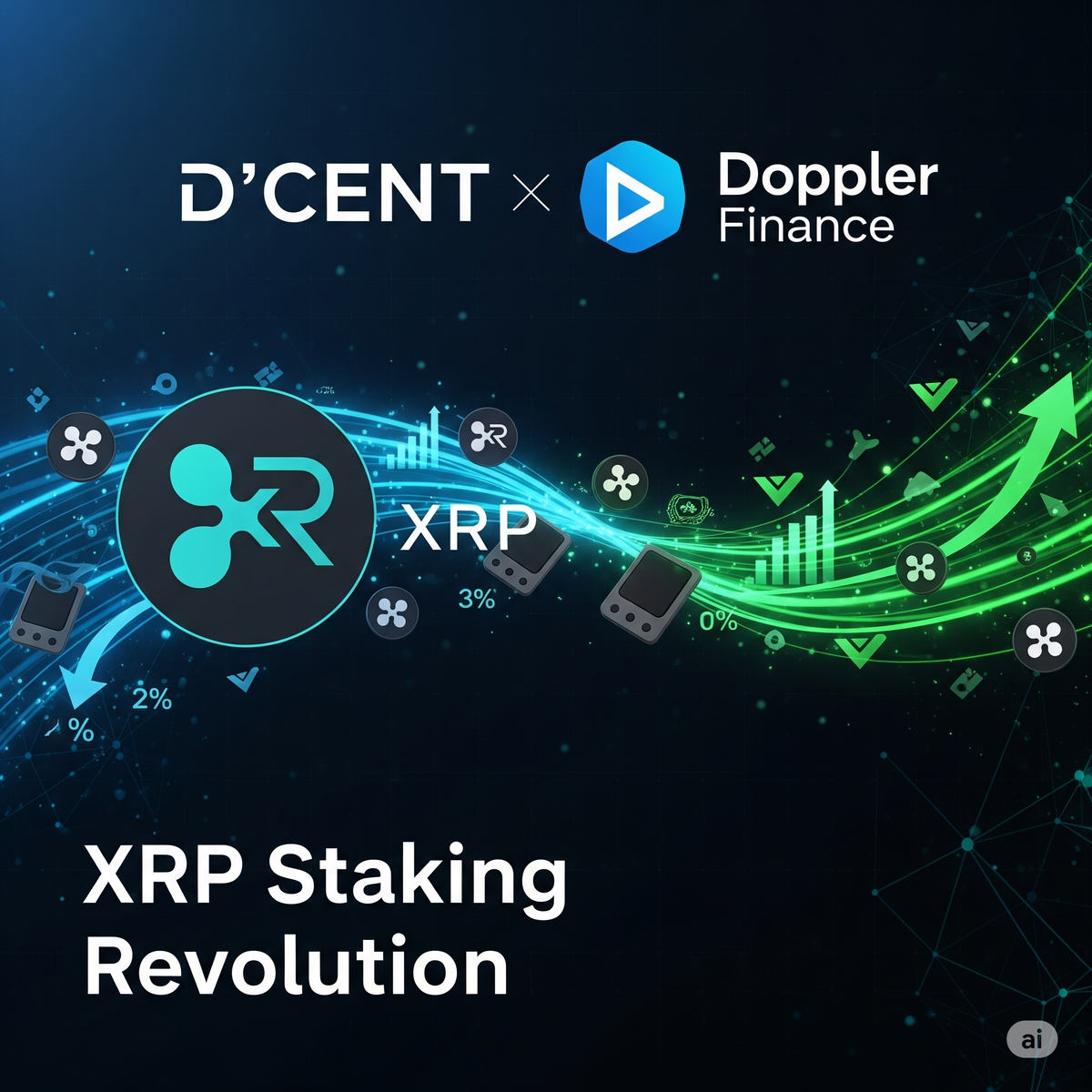 D'CENT Wallet Partners with Doppler Finance to Unlock XRP Yield