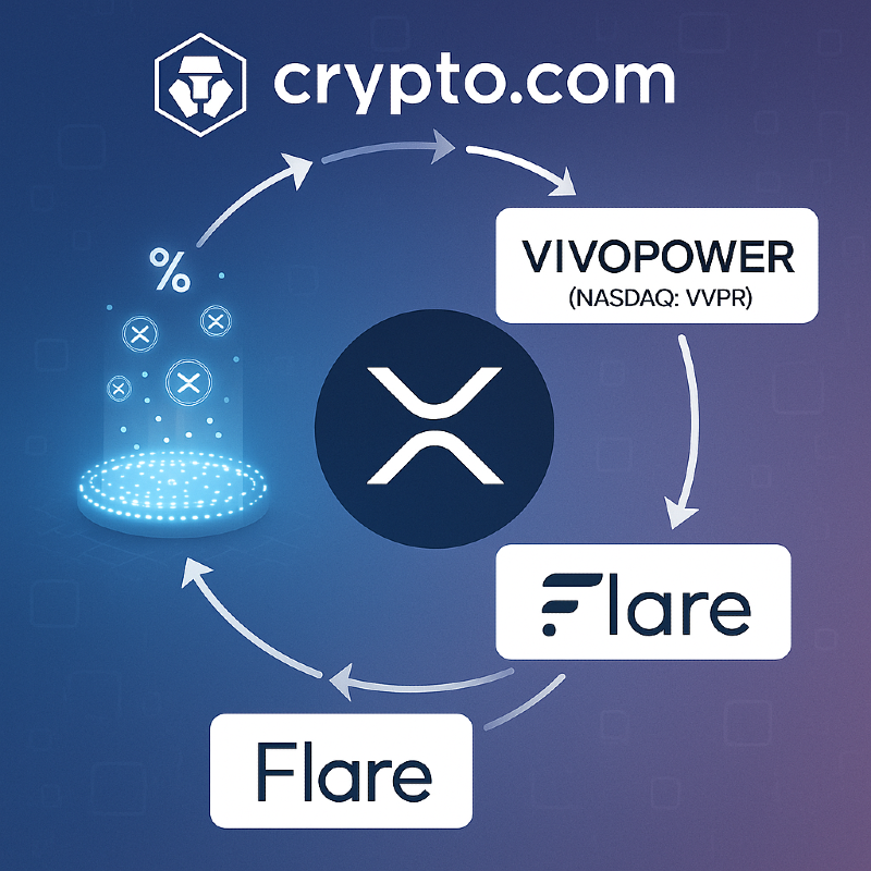 VivoPower Pioneers $100M XRP Staking Strategy Through Flare Partnership
