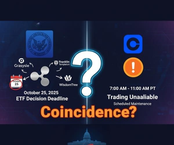 XRP ETF Decision Deadline Collides with Coinbase Downtime: Coincidence or Strategic Timing?