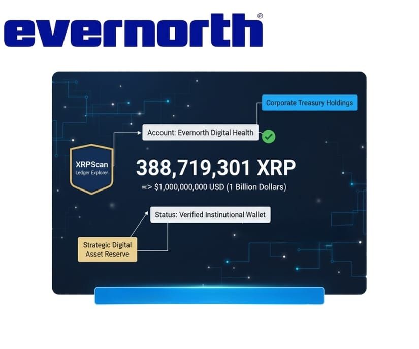 Evernorth Amasses $1 Billion XRP Treasury Ahead of Historic Nasdaq Debut