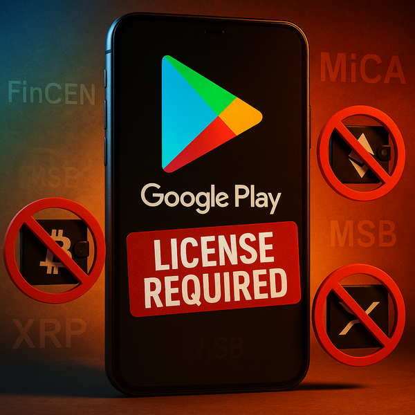 Google Play Bans Non-Custodial Crypto Wallets Without Licenses