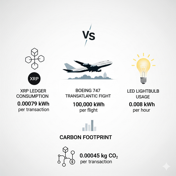 XRP Ledger Sets New Sustainability Standard with Minimal Energy Use