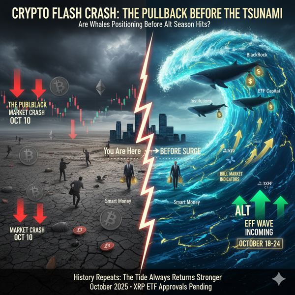 Is the Crypto Flash Crash a Tsunami Pullback: Are Whales Riding the Incoming XRP ETF Wave While Retail Watches the Crash?