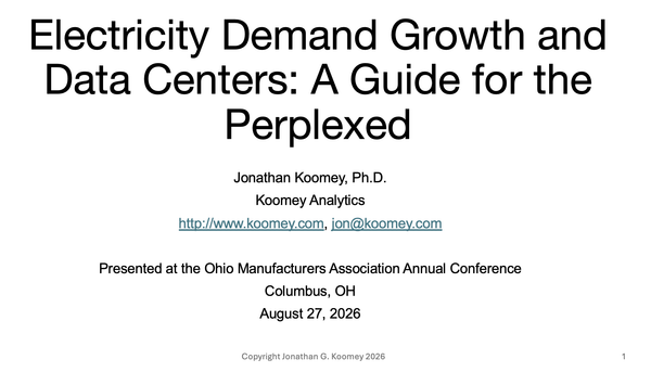 My keynote address for the Ohio Manufacturers' Association