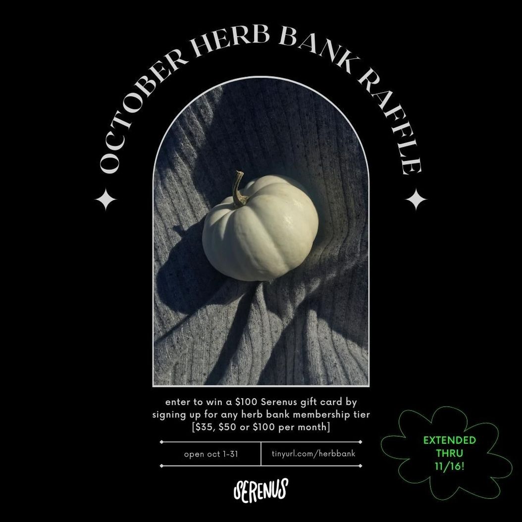 last day to enter our herb bank raffle!