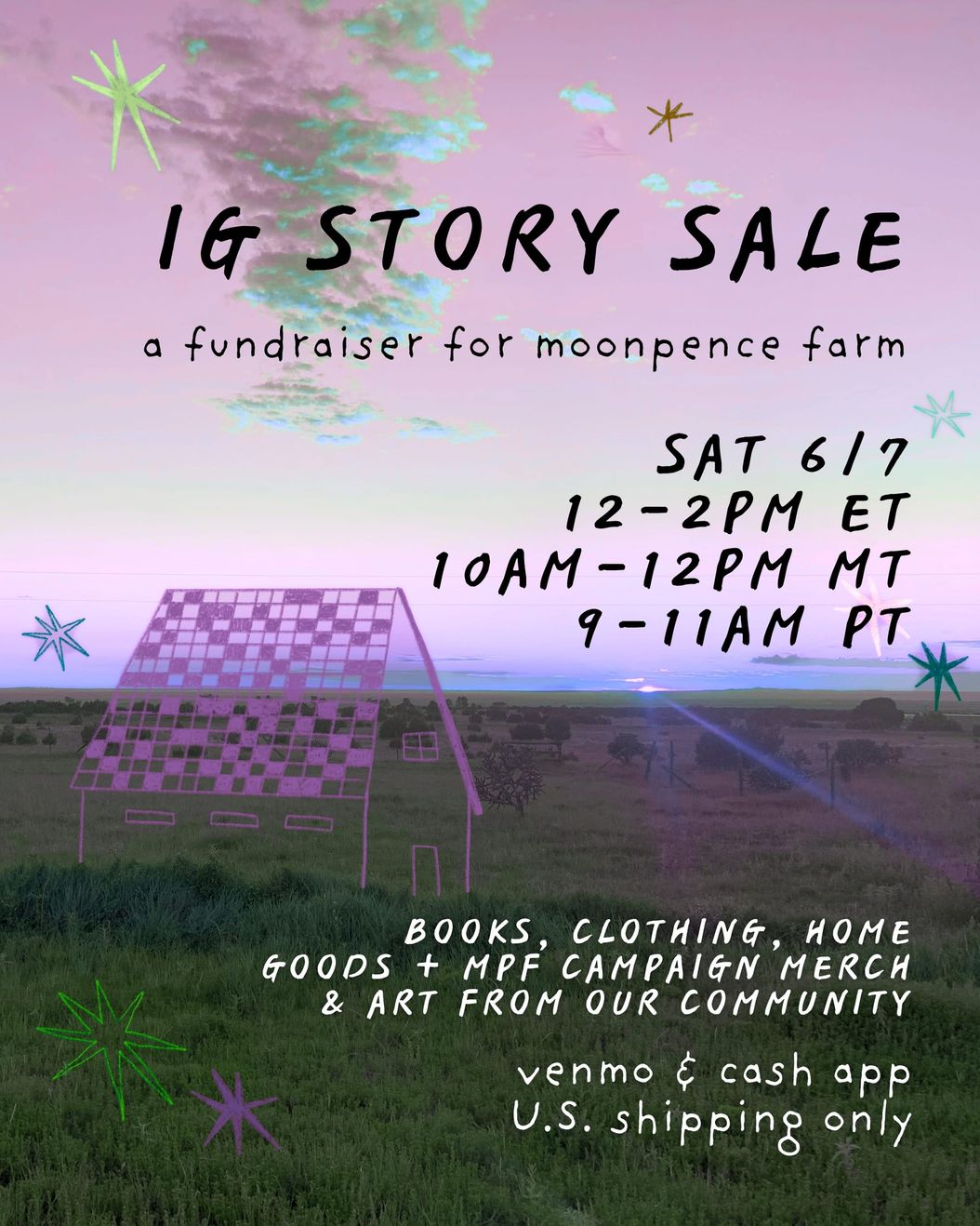 *rescheduled* IG story sale this SAT 6/7!