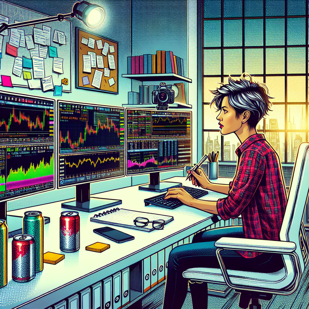 A graphic of a comic like woman looking into how to trade futures