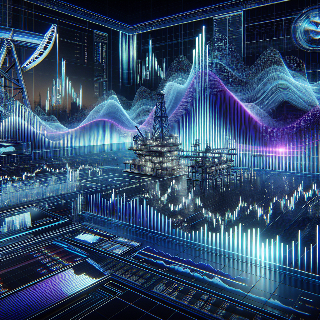 A graphic that represents trading oil futures