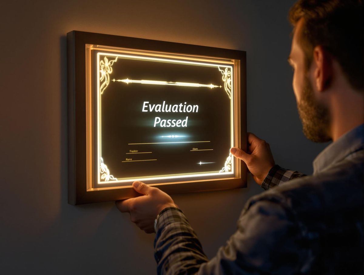 what is a funded futures account This is a picture of an evaluation certificate and then you get funded.