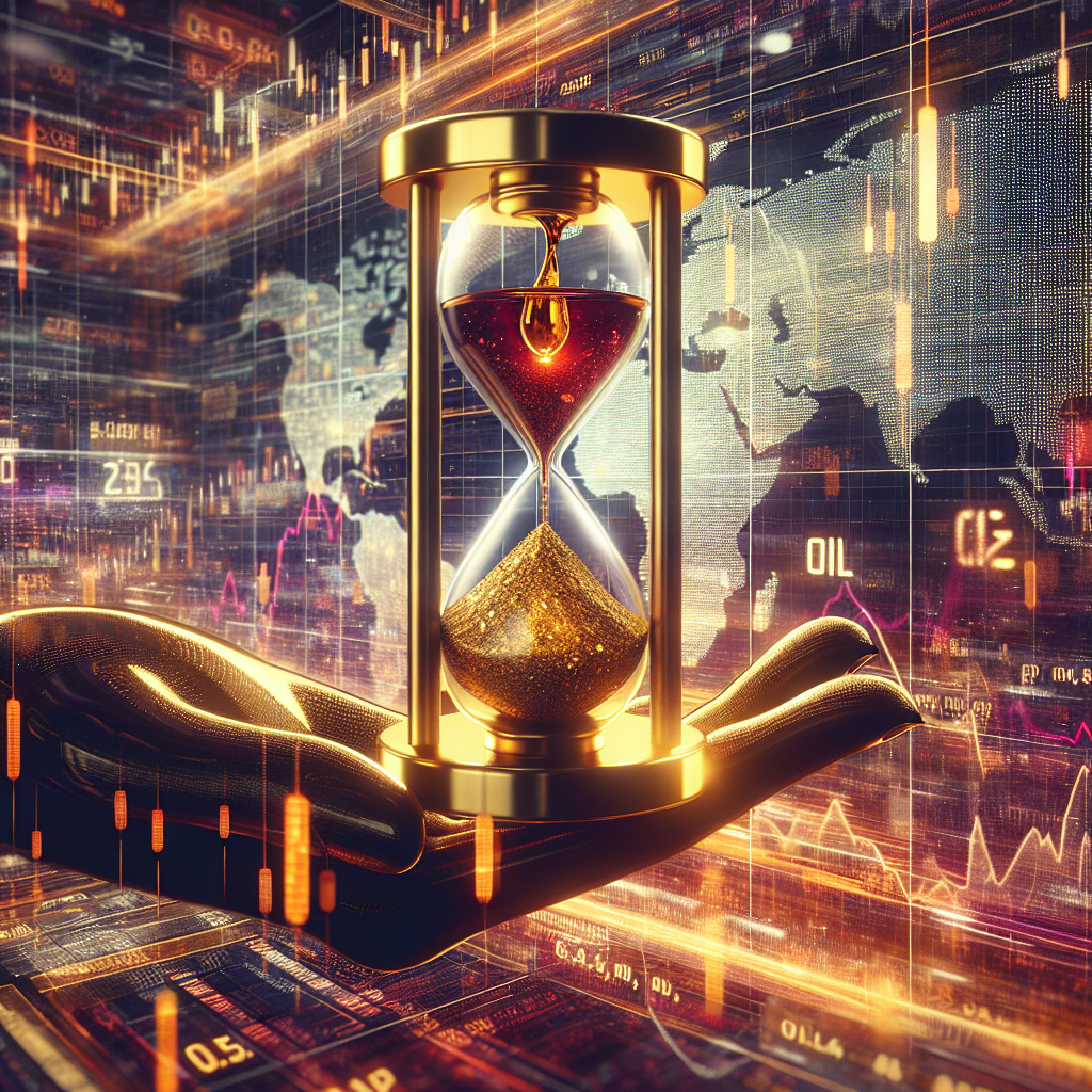 A graphic with an hour glass representing a bond future contract