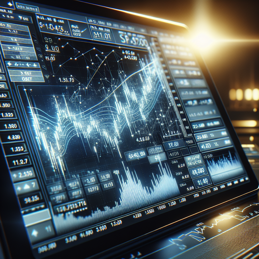 “graphic of a screen showing trading charts and numbers, with a gold-colored background related to, how to calculate tick value futures