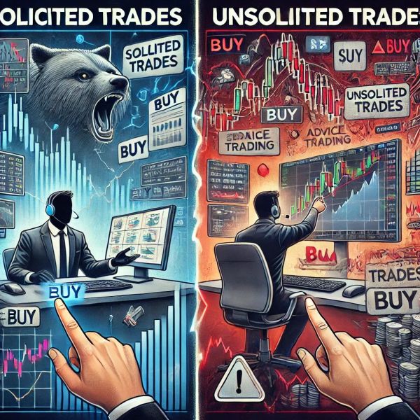 solicited vs unsolicited trades This visual compares two distinct approaches to futures trading.