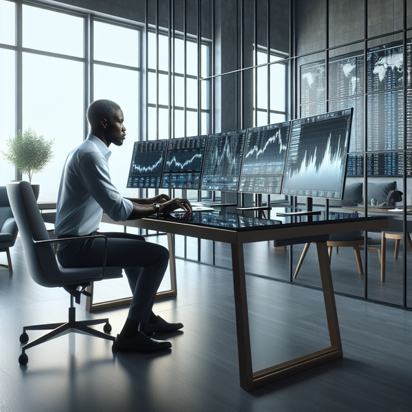 Graphic of multiple screens to try and figure out how to create a trading plan