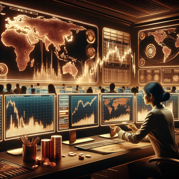Graphic of women analyzing the copper futures contract