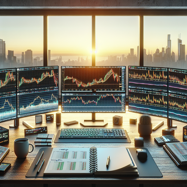 Graphic of a trader learning how to start futures trading